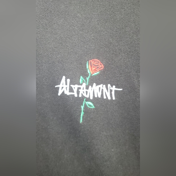 Mens large Altamont Mashed Zip Hood - Black - Picture 2 of 9